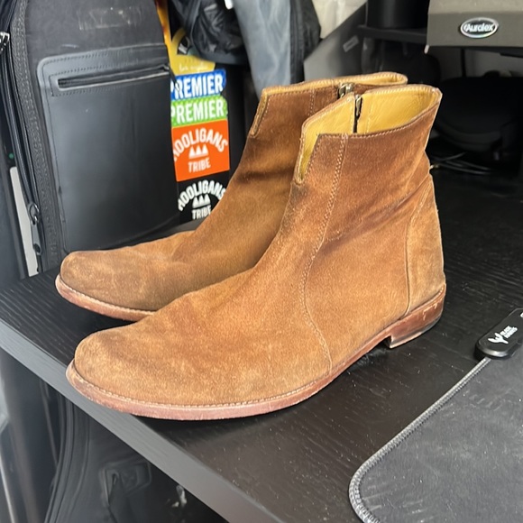 Billy Reid Paglia Moto Zip Up Boot - Picture 3 of 5